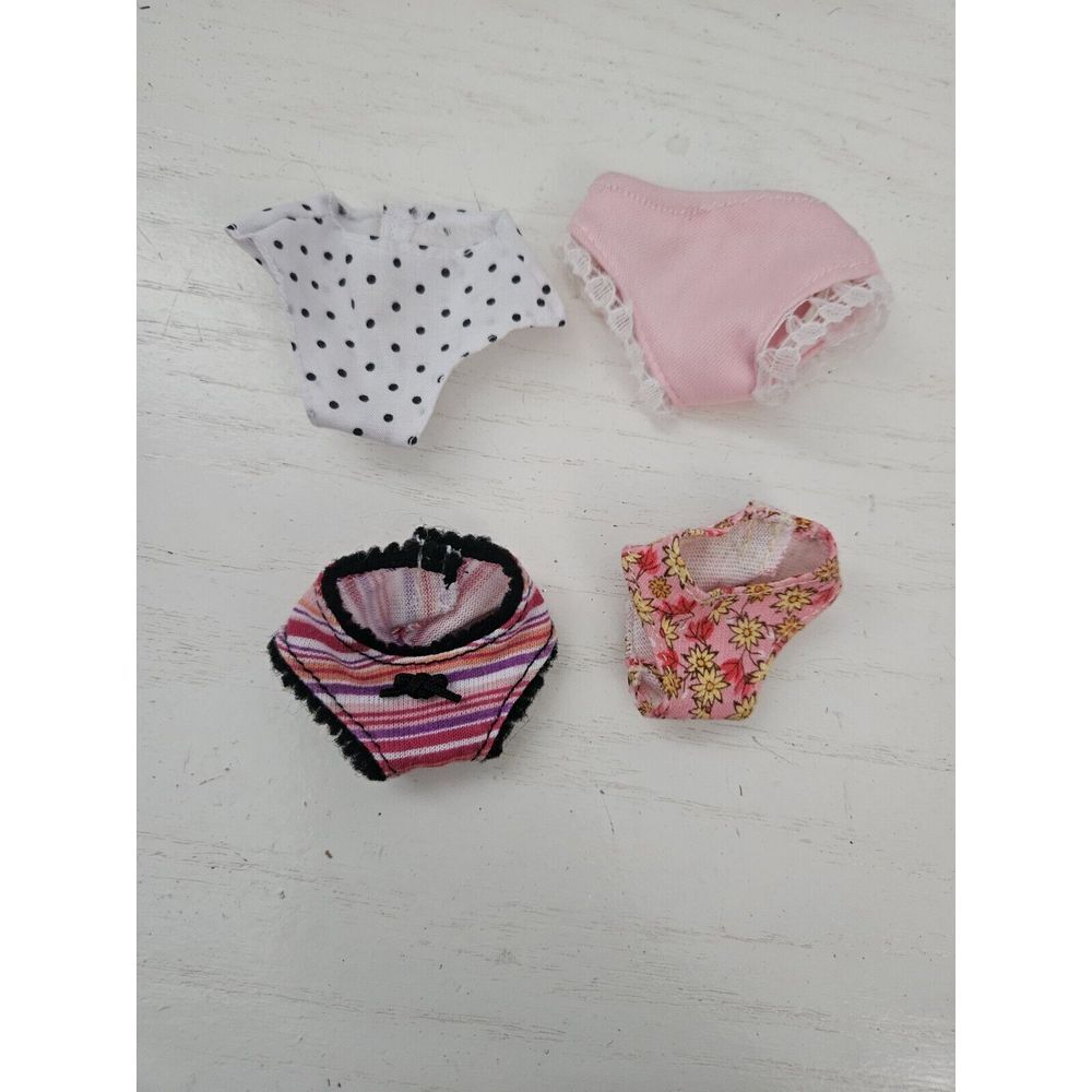 Lot Of 4 Pairs Of Vintage‎ Barbie Doll Panties Panty Underwear